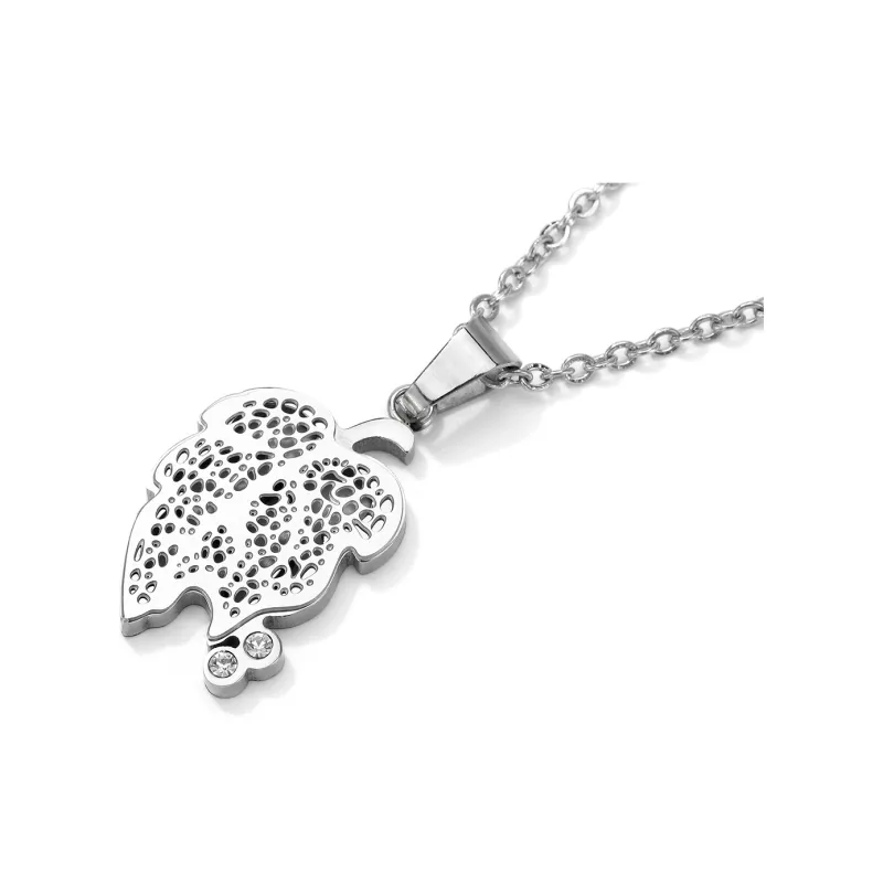 GENANX Necklaces Unisex Silvery White-5