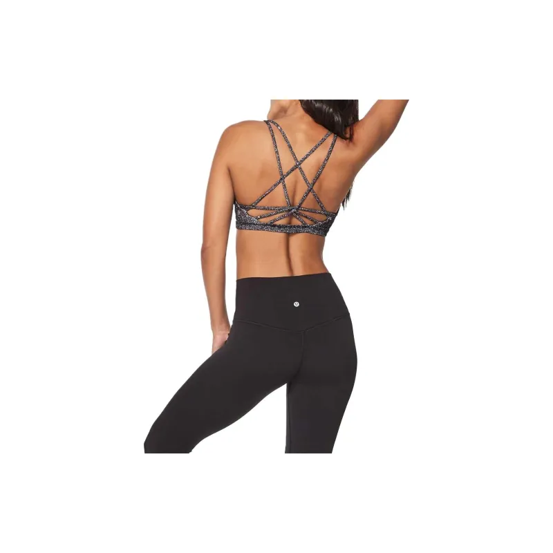 Lululemon Nulu™ Full Freedom Sports Underwear Women's Black/White Snowflake-1