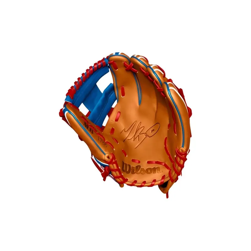 Wilson Baseball Gloves Pitching Glove Top Grain Cow Leather Unisex Light Brown-1