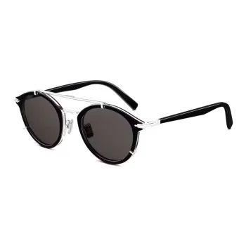 DIOR Acetate Round Sunglasses Men's Black