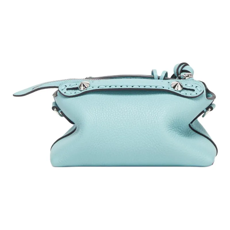 FENDI Calfskin Handbag Mini Women's Light Blue-3