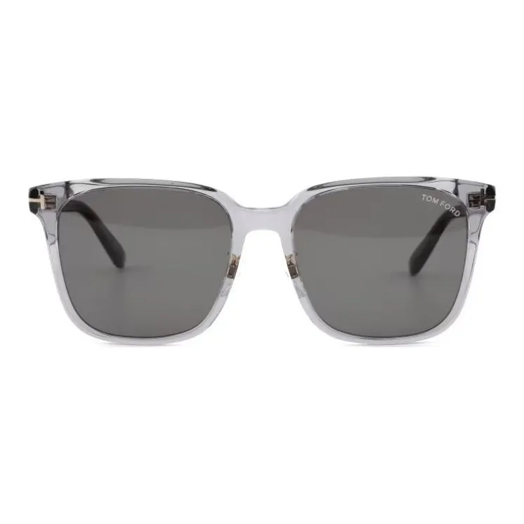 TOM FORD Plate And Metal Square Sunglasses Unisex Gray-1