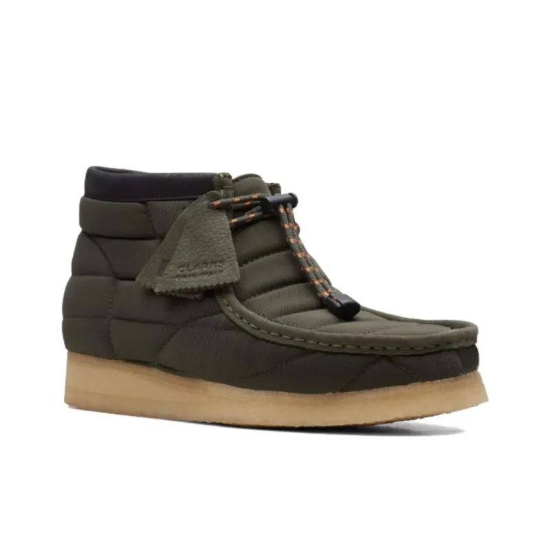 Clarks Originals Wallabee Boot Khaki Quilted-2