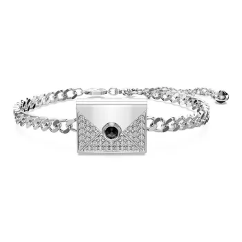 Swarovski Rhodium Plated Bracelets Unisex Silver