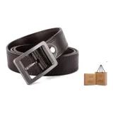 Square Buckle Dark Coffee