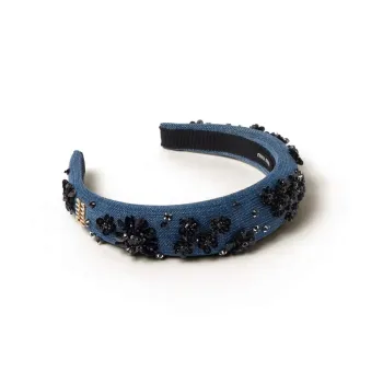 MIU MIU Headbands Women's Blue/Black