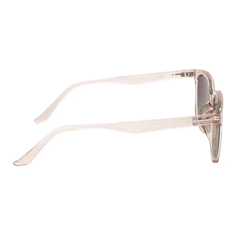 JINS TR/Memory Plastic Square Sunglasses Men's Transparent Pink-3