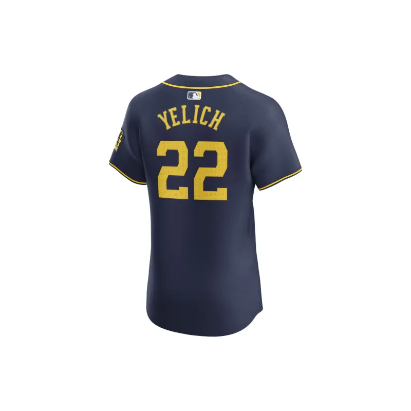 Nike Dri-FIT ADVMilwaukee Brewers Baseball Jacket Men's Marine Blue-1