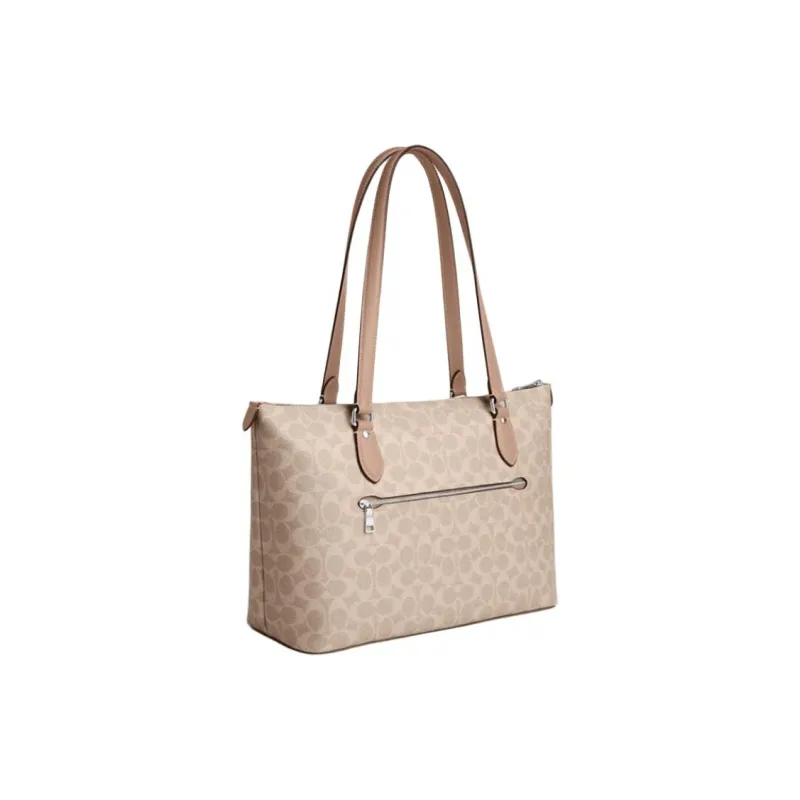 COACH Gallery PVC With Skin One Shoulder Crossbody Bag Tote Bag Shopping Bag Handbag Large Size Women's Pastel Pink-1