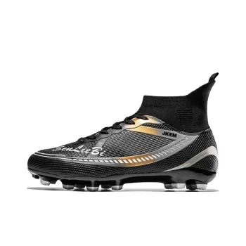 JKEM FG Rubber Long Studs Soft Ground Firm Ground Anti Slip Wear Resistant Soccer Shoes Unisex