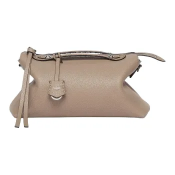 FENDI By The Way Series Calfskin One Shoulder Handbags Large Size Women's Gray