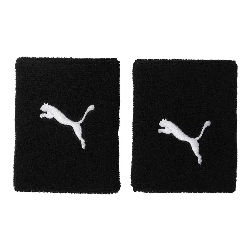PUMA Running Wristbands Breathable Black Elastic Material Men's-0