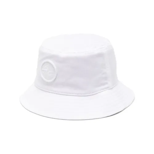 STONE ISLAND Junior Logo-patch Cotton Bucket Hat