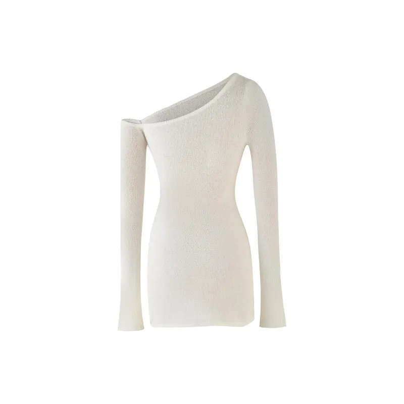 Tiger Mist RYKER DRESS Long-Sleeved Dresses Women's White-1