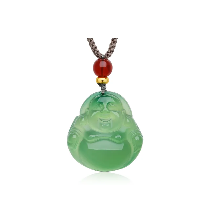 Cuiya Golden Building Chalcedony Jade Pendants Unisex Chalcedony-0