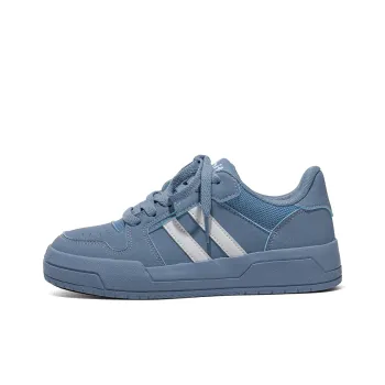 B10CROWN Anti Slip And Wear Resistant Lightweight Low Top Skateboard Shoes Women's Blue