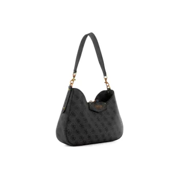 GUESS Artificial Leather Hobo Bag Shoulder Bag Handbag Shoulder Bag Regular Women's Black