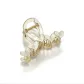 Mint Green Heart Transparent Medium Size Claw Clip