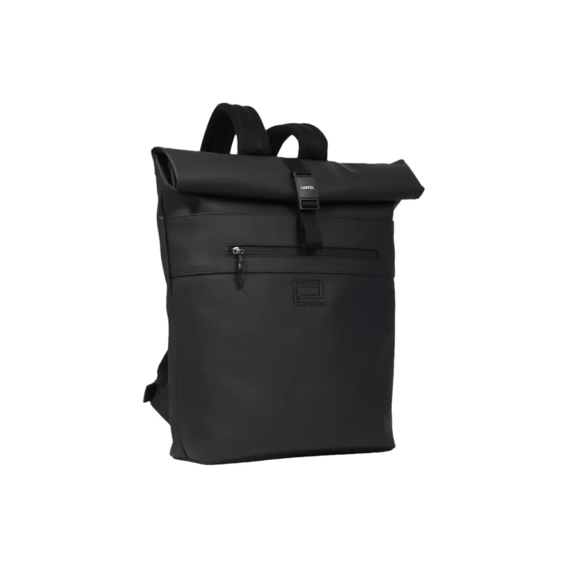 LANCEL Polyurethane Backpack Unisex Black-1