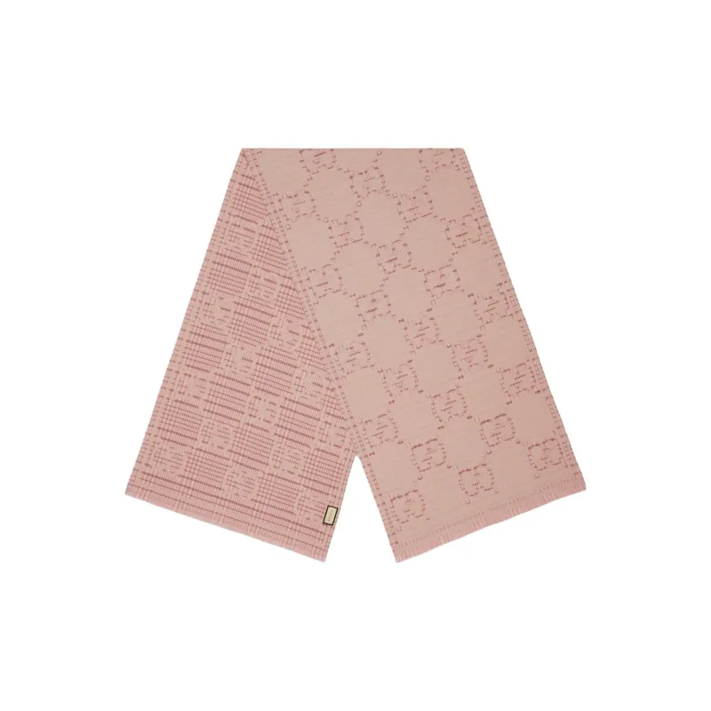 GUCCI GG jacquard Wool Scarf-1