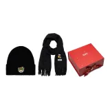 Black+Christmas Socks+Black Scarf
