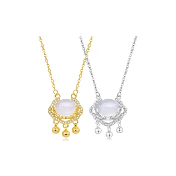 North Cain Light Luxury Niche Sense Of Luxury Jade Necklaces Women's Chalcedony