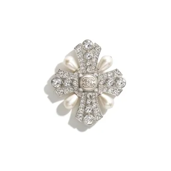 CHANEL Brooches Women's Silver