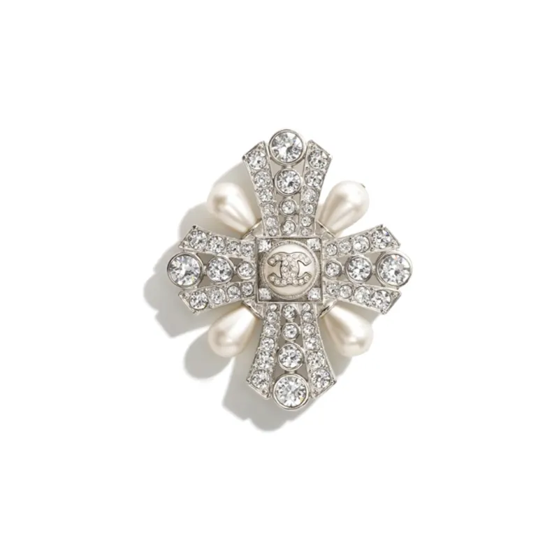 CHANEL Brooches Women's Silver-0