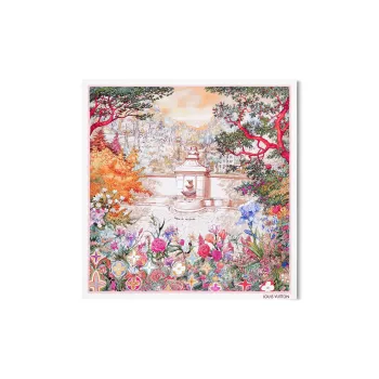 LOUIS VUITTON Mulberry Silk Silk Scarves Women's Multicolor