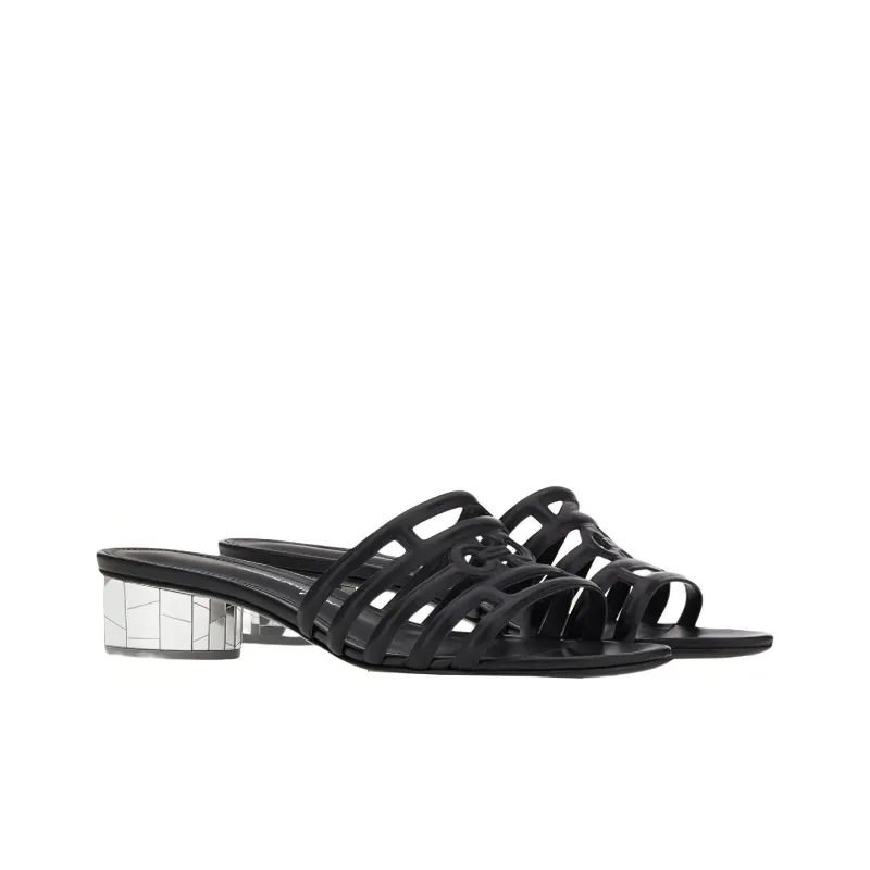 FERRAGAMO GANCINI Stylish Sandals Women's Black-1