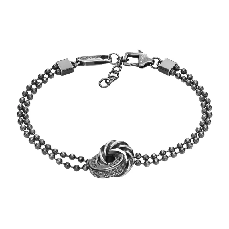 EMPORIO ARMANI Tanabata Limited Series Stainless Steel Bracelets Men's Silver-0