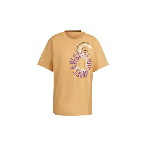 Adidas T-Shirts Unisex Amber Yellow