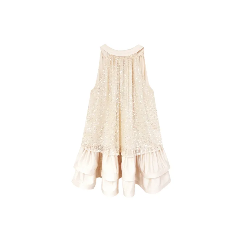 FLONAKED Sleeveless Dress Women's Champagne-1