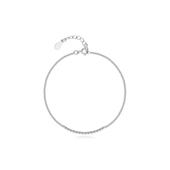 Zhiyu Anklets Women's Silver White