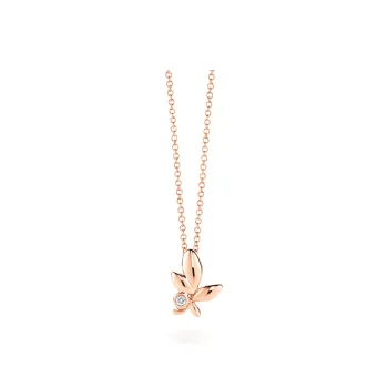 TIFFANY & CO. 18K Rose Gold Necklaces Women's Rose Gold