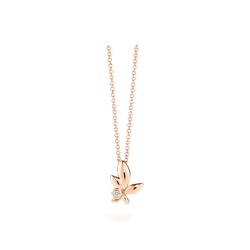 TIFFANY & CO. 18K Rose Gold Necklaces Women's Rose Gold-0