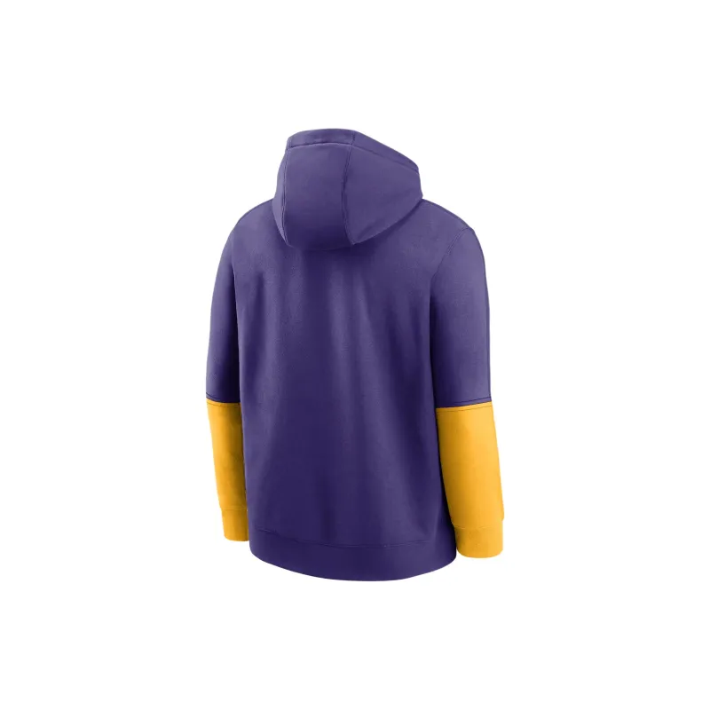 Nike Lsu Tigers Sideline Team Issue Club Men's Nike College Pullover Hoodie-1