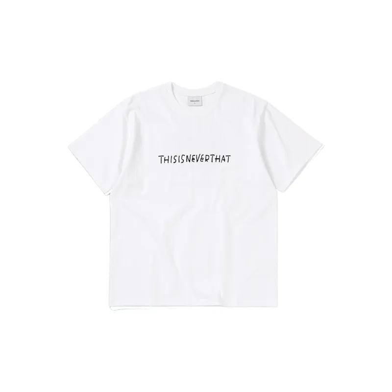 Thisisneverthat Long Field Collaboration T Shirts Unisex White-1