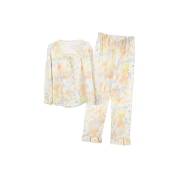 CAIHENGTONG Pajama Set Women's Carved Butterfly