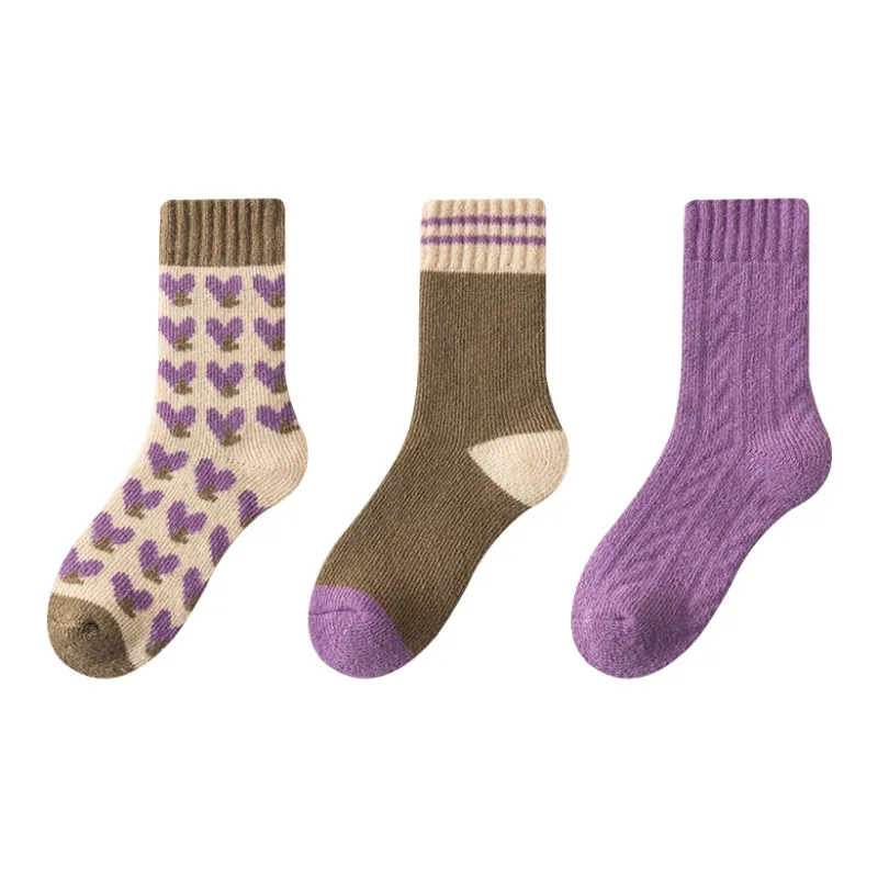 MIIOW Mid Calf Socks Women's Combo Set-6