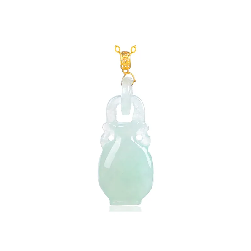 Yi Zhen Ge Ice Glutinous Jadeite Necklaces Unisex-0