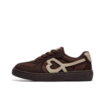 B10CROWN Anti Slip And Wear Resistant Lightweight Low Top Skateboard Shoes Women's Coffee