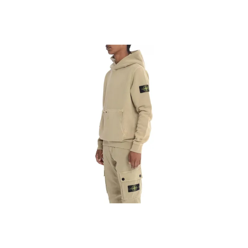STONE ISLAND Long Sleeved Compass Patch Hoodie-2