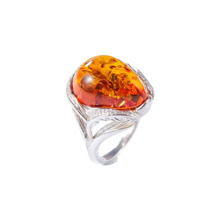 S&A Amber Beeswax Rings Women's-3