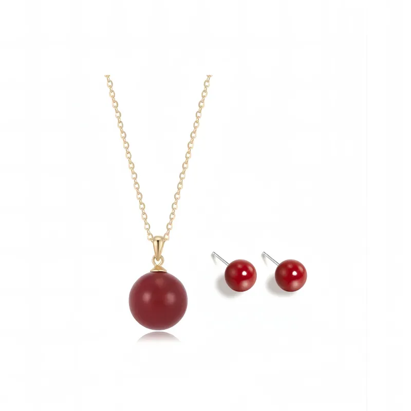 Jade Linmen Cinnabar Jade Necklaces Women's-14
