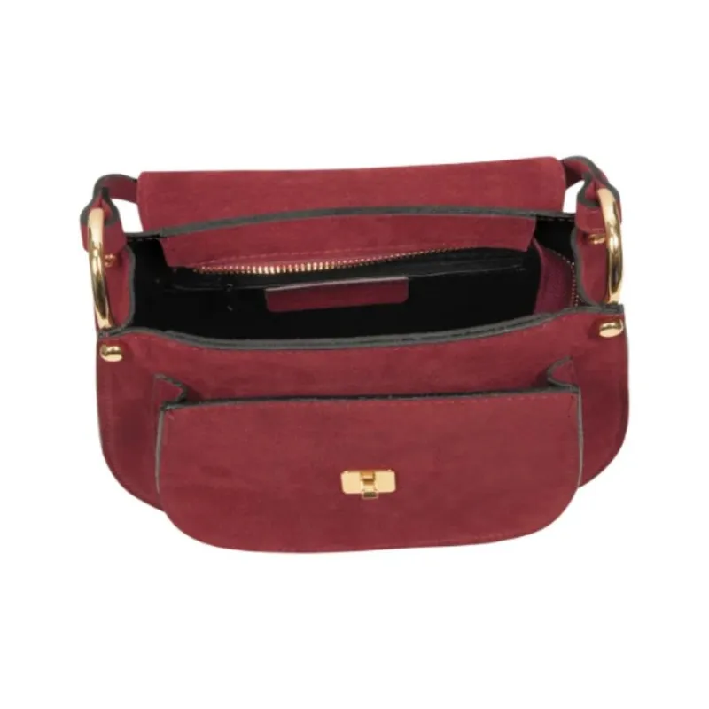 Le Parmentier Calfskin Crossbody Bag Shoulder Bag Women's Burgundy-2