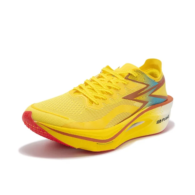 361° Fly Burn 3 Cushioning Anti-Slip And Wear-Resistant Low-Top Full-Length Carbon Plate Running Shoes Unisex Yellow-1