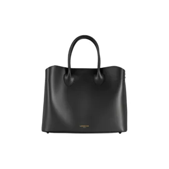 Le Parmentier Calfskin Tote Bag Shopping Bag Handbag Regular Women's Black