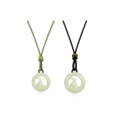 Hollow-Out Jade Rabbit Couple's Pendant