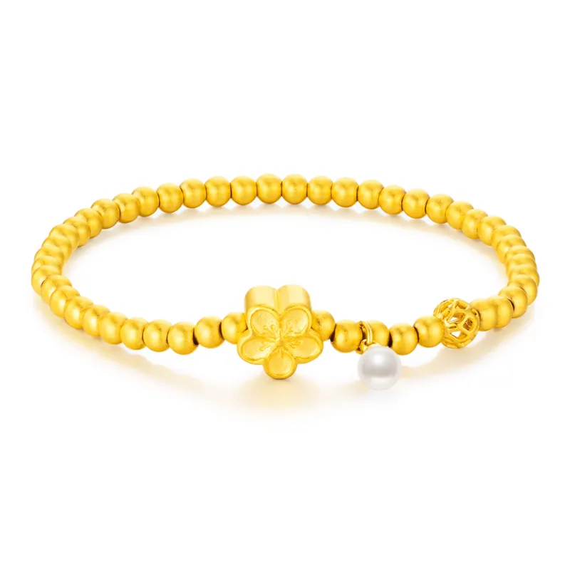Jodie＆Kevin Bracelets Women's Peach Blossom Cut Out Bead-1